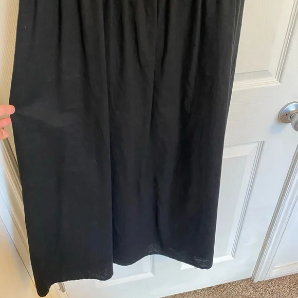 H&M black linen dress, size M - Picture 3 of 8